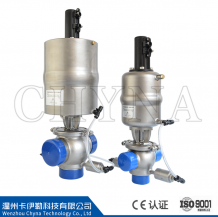 Single-seat external cleaning anti-mixing valve