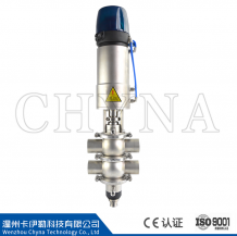 Two-seat anti-mixing valve