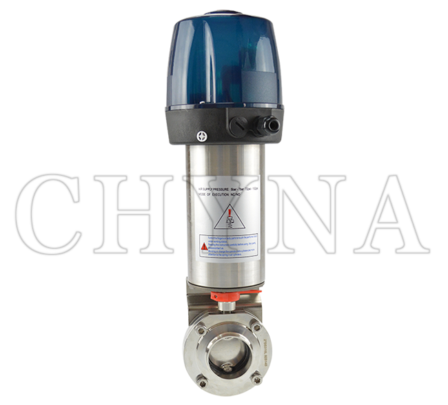 Pneumatic butterfly valve